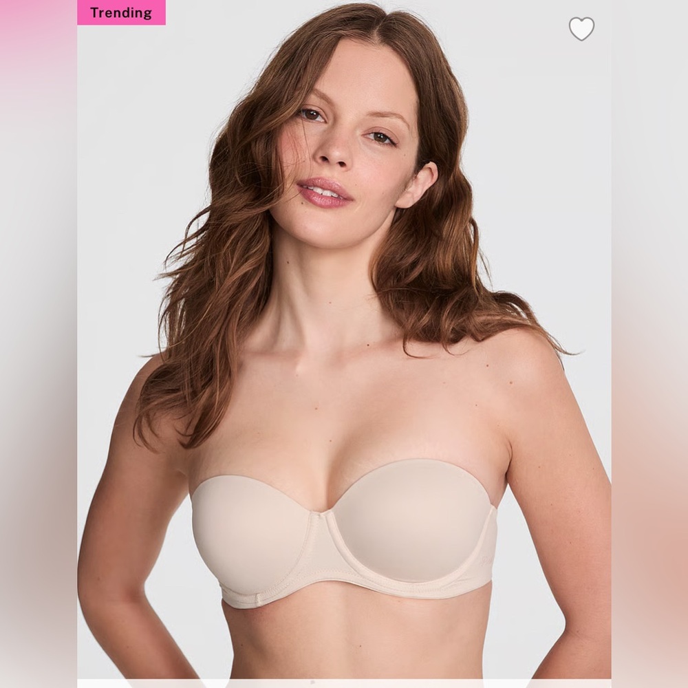 PINK Victoria's Secret Wear Everywhere Push Up Strapless Bra